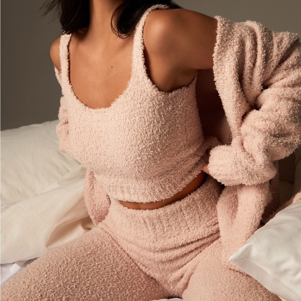 SKIMS COZY KNIT SET- DUSTY ROSE